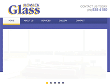 Tablet Screenshot of howickglass.co.nz
